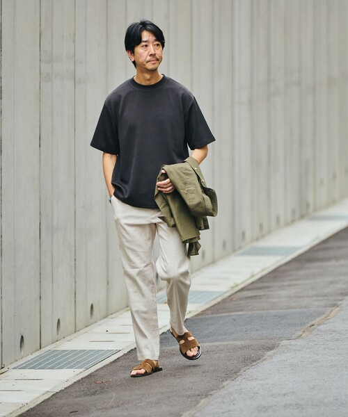 SHIPS(シップス)の「SHIPS: ハウンドトゥース 膨れ ジャカード ショートスリーブ Tシャツ(Tシャツ/カットソー・メンズ・グレー/イエロー系/ブラック/ホワイト・MEDIUM/X-LARGE/SMALL/LARGE)」の18枚目の写真