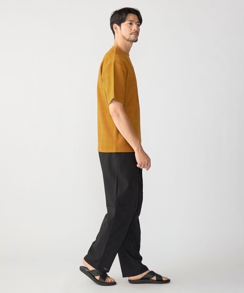 SHIPS(シップス)の「SHIPS: ハウンドトゥース 膨れ ジャカード ショートスリーブ Tシャツ(Tシャツ/カットソー・メンズ・グレー/イエロー系/ブラック/ホワイト・MEDIUM/X-LARGE/SMALL/LARGE)」の20枚目の写真