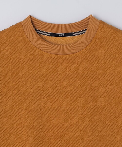SHIPS(シップス)の「SHIPS: ハウンドトゥース 膨れ ジャカード ショートスリーブ Tシャツ(Tシャツ/カットソー・メンズ・グレー/イエロー系/ブラック/ホワイト・MEDIUM/X-LARGE/SMALL/LARGE)」の15枚目の写真