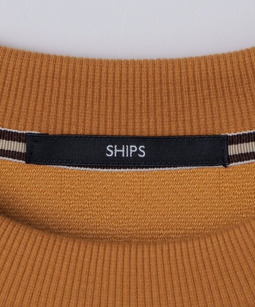 SHIPS(シップス)の「SHIPS: ハウンドトゥース 膨れ ジャカード ショートスリーブ Tシャツ(Tシャツ/カットソー・メンズ・グレー/イエロー系/ブラック/ホワイト・MEDIUM/X-LARGE/SMALL/LARGE)」の5枚目の写真