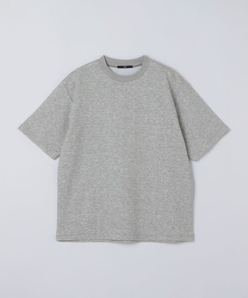 SHIPS(シップス)の「SHIPS: ハウンドトゥース 膨れ ジャカード ショートスリーブ Tシャツ(Tシャツ/カットソー・メンズ・グレー/イエロー系/ブラック/ホワイト・MEDIUM/X-LARGE/SMALL/LARGE)」の11枚目の写真