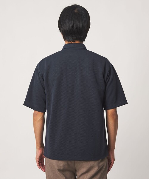 A DAY IN THE LIFE UNITED ARROWS（アデイインザライフユナイテッドアローズ）の「バウンシー ツイル リラックスポロシャツ＜A DAY IN THE LIFE＞（ポロシャツ・メンズ・ベージュ/ネイビー/ホワイト・L/M）」の12枚目の写真