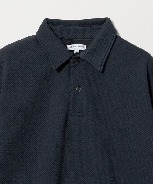 A DAY IN THE LIFE UNITED ARROWS（アデイインザライフユナイテッドアローズ）の「バウンシー ツイル リラックスポロシャツ＜A DAY IN THE LIFE＞（ポロシャツ・メンズ・ベージュ/ネイビー/ホワイト・L/M）」の15枚目の写真