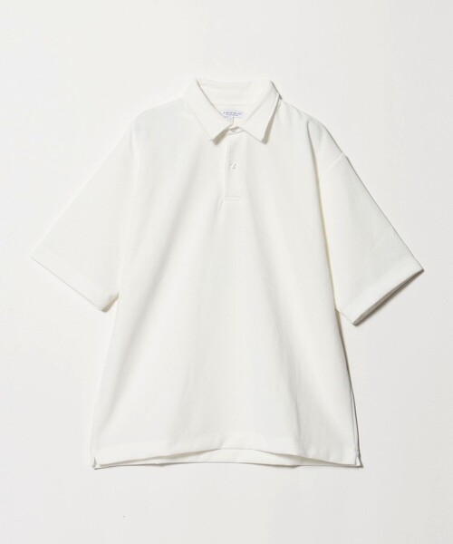 A DAY IN THE LIFE UNITED ARROWS（アデイインザライフユナイテッドアローズ）の「バウンシー ツイル リラックスポロシャツ＜A DAY IN THE LIFE＞（ポロシャツ・メンズ・ベージュ/ネイビー/ホワイト・L/M）」の20枚目の写真