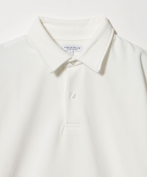 A DAY IN THE LIFE UNITED ARROWS（アデイインザライフユナイテッドアローズ）の「バウンシー ツイル リラックスポロシャツ＜A DAY IN THE LIFE＞（ポロシャツ・メンズ・ベージュ/ネイビー/ホワイト・L/M）」の21枚目の写真