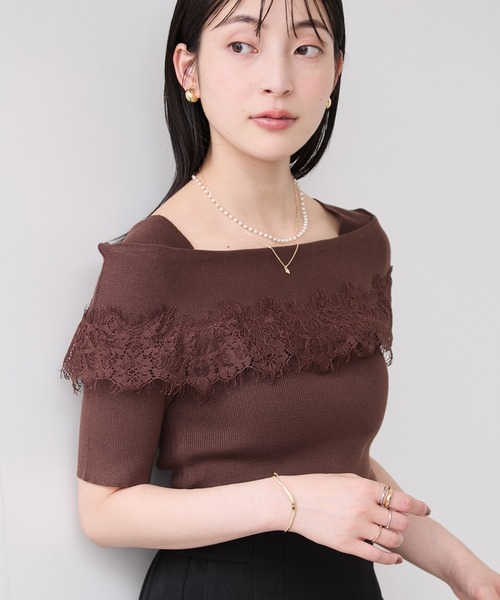 VIS(ビス)の「ハートレイヤードパールネックレス(ネックレス・レディース・シルバー/ゴールド・FREE)」の8枚目の写真