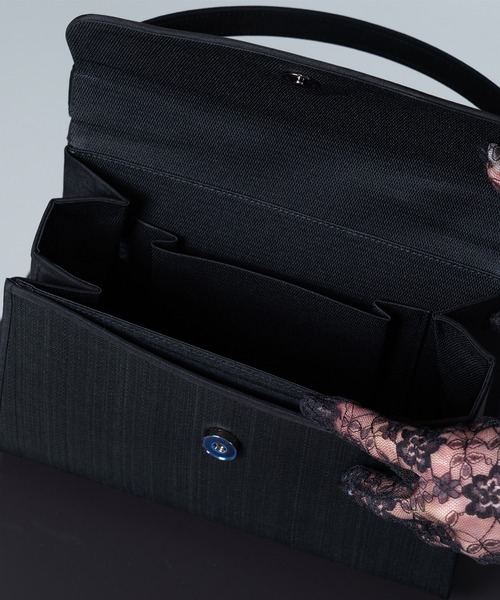 NEUTRAL POSITION(ニュートラルポジション)の「ホースヘアーフォーマルバッグ 台形型(ハンドバッグ・レディース・ブラック・FREE)」の11枚目の写真
