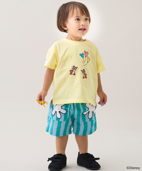 petit main(プティマイン)の「【Disney】総柄ハーフパンツ(その他パンツ・キッズ・ネイビー/ターコイズブルー/ライトグレー・90cm/100cm/120cm/80cm/110cm/130cm)」の3枚目の写真