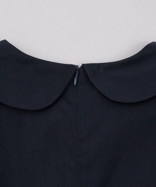 shesaidthat(シーセッドザット)の「shesaidthat - 丸襟プリーツワンピース / Round Collar Pleated Dress(ワンピース・レディース・ネイビー/ダークグレー・FREE)」の17枚目の写真