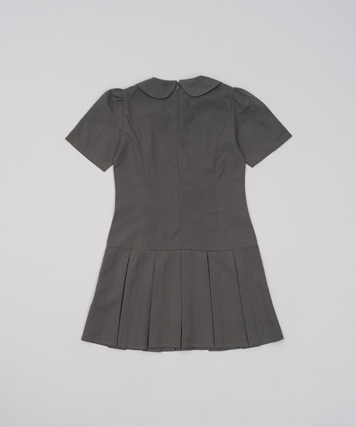 shesaidthat(シーセッドザット)の「shesaidthat - 丸襟プリーツワンピース / Round Collar Pleated Dress(ワンピース・レディース・ネイビー/ダークグレー・FREE)」の13枚目の写真