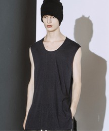 NO ID.（ノーアイディ）の「【NO ID.】Drawstrings Sleeveless Pullover   ドローストリングス スリーブレス プルオーバー（Tシャツ/カットソー）」
