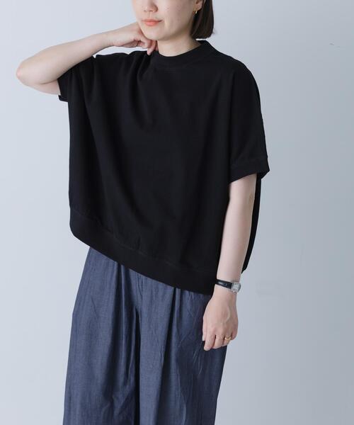 かぐれ(カグレ)の「天竺 ワイドプルオーバー(Tシャツ/カットソー・レディース・ブラック/グレー系その他・FREE)」の2枚目の写真