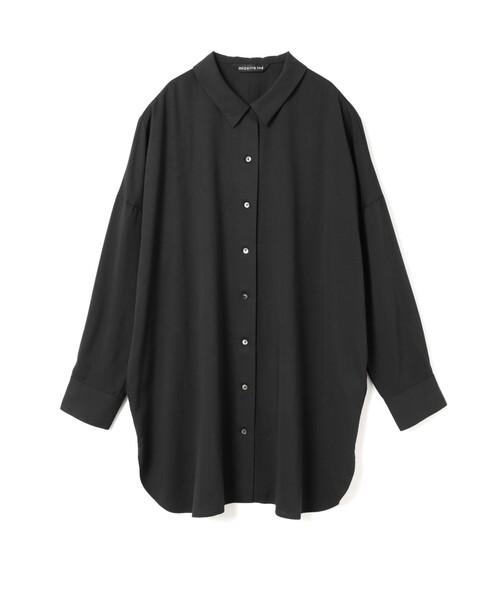 mizuiroind（ミズイロインド）の「mizuiro ind T/Rワイドチュニックシャツ（シャツ/ブラウス・レディース・ベージュ/ブラック/ネイビー/サンドベージュ・FREE）」の2枚目の写真