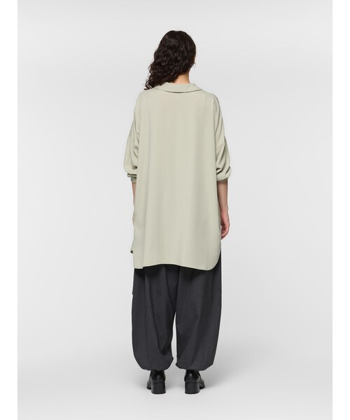mizuiroind（ミズイロインド）の「mizuiro ind T/Rワイドチュニックシャツ（シャツ/ブラウス・レディース・ベージュ/ブラック/ネイビー/サンドベージュ・FREE）」の15枚目の写真