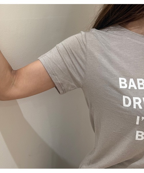 Desert Rose(デザートローズ)の「【MoNiLE/モニーレ】レーヨンサマーウールロゴTシャツ(Tシャツ/カットソー・レディース・ベージュ・FREE)」の7枚目の写真