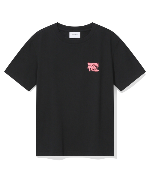 BEENTRILL(ビントリル)の「ウィメンズスプレーハッシュタグ半袖Tシャツ(ブラック)(Tシャツ/カットソー・レディース・その他・SMALL/X-SMALL)」の2枚目の写真