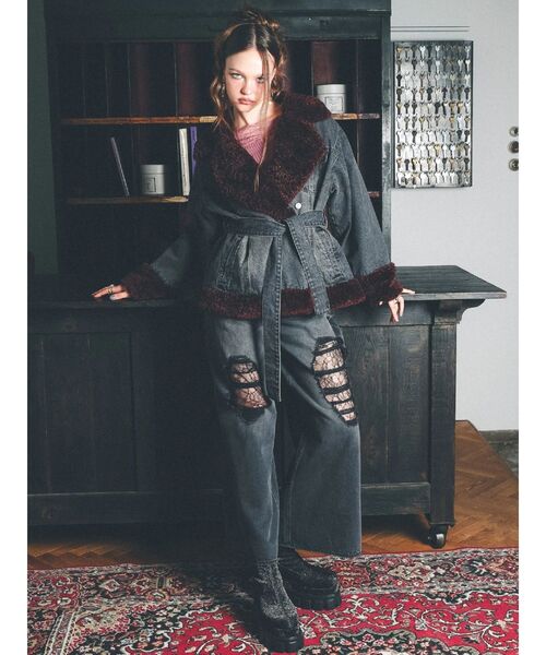 EVRIS(エヴリス)の「ストレッチフィットプラットフォームブーツ(ブーツ・レディース・ブラック/その他1・SMALL/MEDIUM/LARGE)」の4枚目の写真