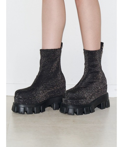 EVRIS(エヴリス)の「ストレッチフィットプラットフォームブーツ(ブーツ・レディース・ブラック/その他1・SMALL/MEDIUM/LARGE)」の2枚目の写真