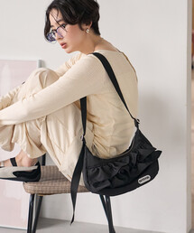 OUTDOOR PRODUCTS（アウトドアプロダクツ）の「OUTDOOR PRODUCTS × FREAK'S STORE/アウトドアプロダクツ 2WAY ナイロンフリルショルダーバッグ（ショルダーバッグ・レディース）」