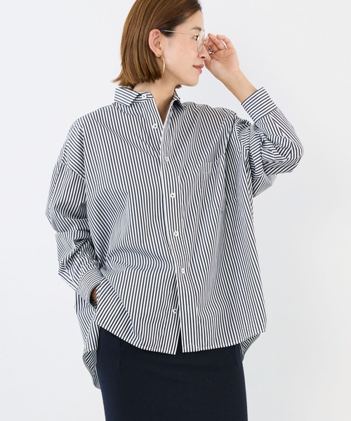 TICCA(ティッカ)の「【TICCA】スクエアビッグストライプシャツ(シャツ/ブラウス・レディース・ホワイト×ブラック・1)」の2枚目の写真
