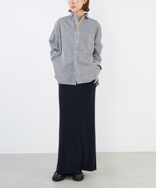 TICCA(ティッカ)の「【TICCA】スクエアビッグストライプシャツ(シャツ/ブラウス・レディース・ホワイト×ブラック・1)」の5枚目の写真