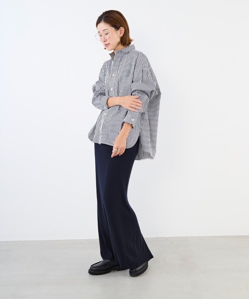 TICCA(ティッカ)の「【TICCA】スクエアビッグストライプシャツ(シャツ/ブラウス・レディース・ホワイト×ブラック・1)」の6枚目の写真