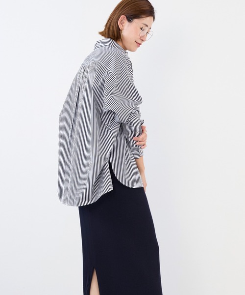 TICCA(ティッカ)の「【TICCA】スクエアビッグストライプシャツ(シャツ/ブラウス・レディース・ホワイト×ブラック・1)」の7枚目の写真