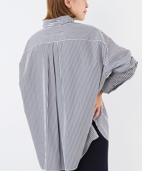 TICCA(ティッカ)の「【TICCA】スクエアビッグストライプシャツ(シャツ/ブラウス・レディース・ホワイト×ブラック・1)」の8枚目の写真