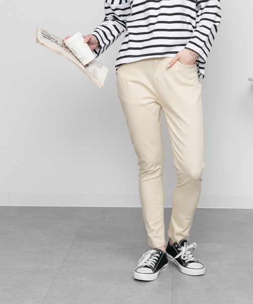 ElegChic(エレグシック)の「美脚スキニーパンツ(その他パンツ・レディース・ブルー系その他2/ネイビー系/カーキ/ホワイト系その他/チャコールグレー/ブルー系その他/ブラック/ベージュ系その他/ブルー/カーキ系/グレー系その他/ダークネイビー/ホワイト系その他2/ベージュ/ライトブルー/ネイビー系1/ブラック系その他/ネイビー・L/M/XXL/XL/4L)」の2枚目の写真