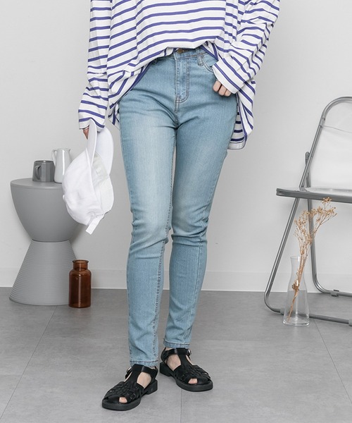 ElegChic(エレグシック)の「美脚スキニーパンツ(その他パンツ・レディース・ブルー系その他2/ネイビー系/カーキ/ホワイト系その他/チャコールグレー/ブルー系その他/ブラック/ベージュ系その他/ブルー/カーキ系/グレー系その他/ダークネイビー/ホワイト系その他2/ベージュ/ライトブルー/ネイビー系1/ブラック系その他/ネイビー・L/M/XXL/XL/4L)」の15枚目の写真