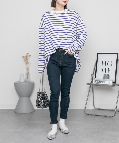 ElegChic(エレグシック)の「美脚スキニーパンツ(その他パンツ・レディース・ブルー系その他2/ネイビー系/カーキ/ホワイト系その他/チャコールグレー/ブルー系その他/ブラック/ベージュ系その他/ブルー/カーキ系/グレー系その他/ダークネイビー/ホワイト系その他2/ベージュ/ライトブルー/ネイビー系1/ブラック系その他/ネイビー・L/M/XXL/XL/4L)」の16枚目の写真