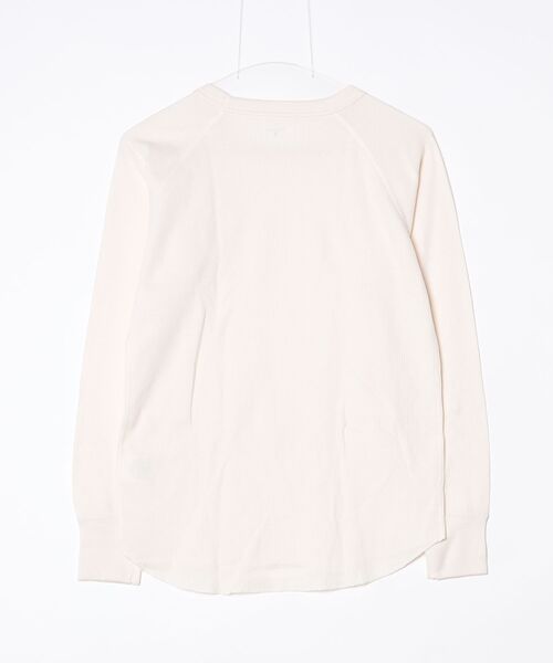 HANES（ヘインズ）の「【Hanes/ヘインズ】レディース Thermal for HER ロングスリーブTシャツ（Tシャツ/カットソー・レディース・オフホワイト/レッド/グレー系・LARGE/MEDIUM）」の11枚目の写真