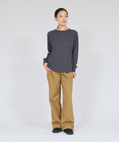 HANES（ヘインズ）の「【Hanes/ヘインズ】レディース Thermal for HER ロングスリーブTシャツ（Tシャツ/カットソー・レディース・オフホワイト/レッド/グレー系・LARGE/MEDIUM）」の12枚目の写真