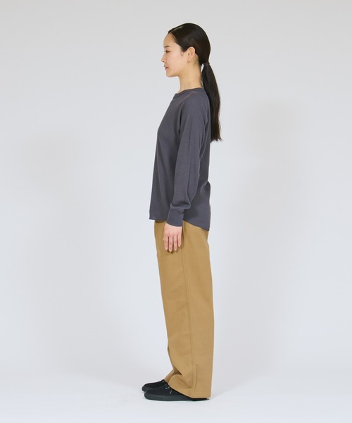 HANES（ヘインズ）の「【Hanes/ヘインズ】レディース Thermal for HER ロングスリーブTシャツ（Tシャツ/カットソー・レディース・オフホワイト/レッド/グレー系・LARGE/MEDIUM）」の13枚目の写真