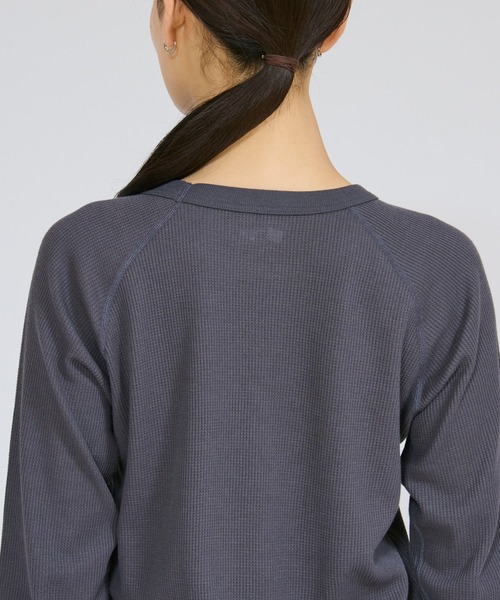 HANES（ヘインズ）の「【Hanes/ヘインズ】レディース Thermal for HER ロングスリーブTシャツ（Tシャツ/カットソー・レディース・オフホワイト/レッド/グレー系・LARGE/MEDIUM）」の19枚目の写真