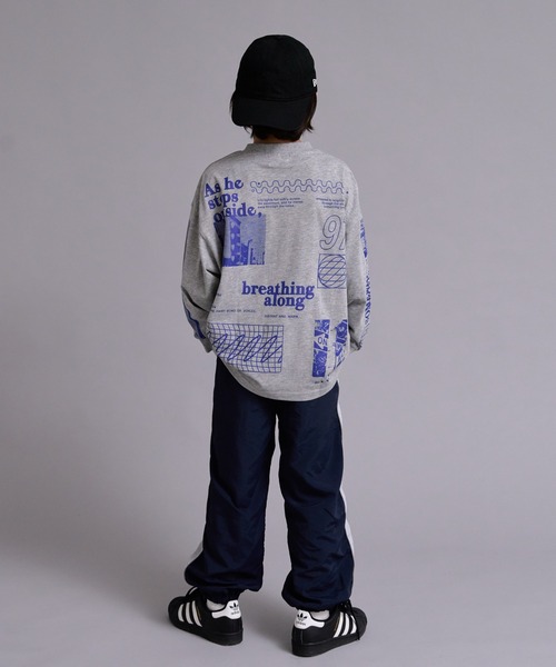 PAIRMANON STREET（ペアマノンストリート）の「【90-160cm】 【撥水機能】 ナイロン パンツ 配色 ライン デザイン 【PAIRMANON STREET】（その他パンツ・キッズ・ベージュ/チャコールグレー/パープル/ネイビー・140/100/150/110/130/120/90/160）」の16枚目の写真