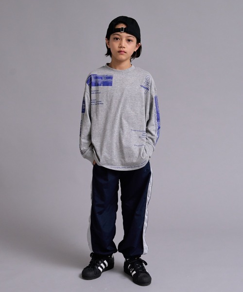 PAIRMANON STREET（ペアマノンストリート）の「【90-160cm】 【撥水機能】 ナイロン パンツ 配色 ライン デザイン 【PAIRMANON STREET】（その他パンツ・キッズ・ベージュ/チャコールグレー/パープル/ネイビー・140/100/150/110/130/120/90/160）」の17枚目の写真