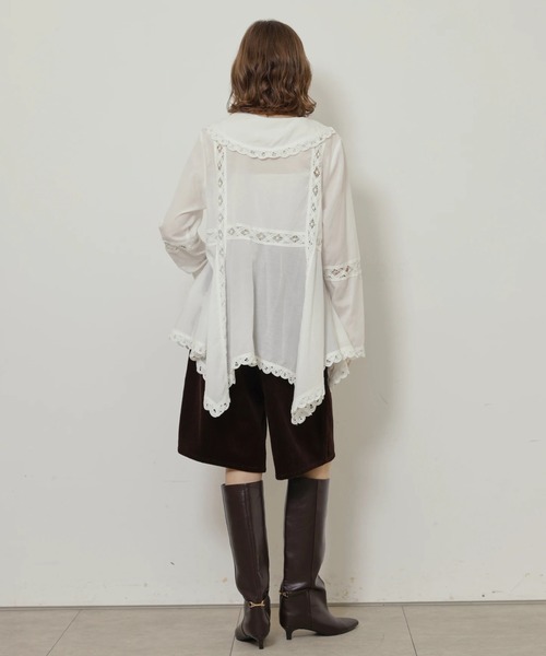 CADUNE(カデュネ)の「コーデュロイハーフパンツ(その他パンツ・レディース・オフホワイト/ブラウン・38/36)」の10枚目の写真