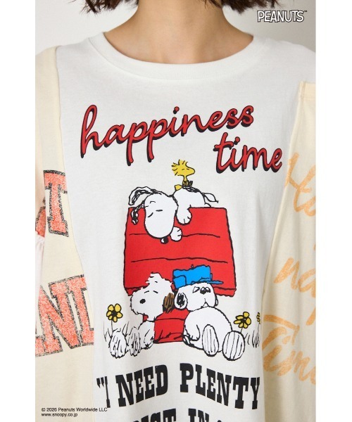 RODEO CROWNS WIDE BOWL(ロデオクラウンズワイドボウル)の「(PEANUTS)カスタムドッキングTシャツ(Tシャツ/カットソー・レディース・ブラック/オフホワイト/カーキ・FREE)」の21枚目の写真