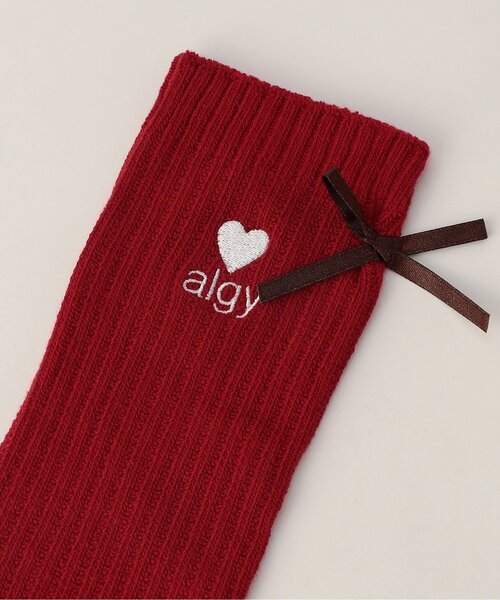 algy（アルジー）の「りぼん付きルーズソックス（ソックス/靴下・キッズ・アイボリー/ブラック/レッド・24/21）」の8枚目の写真