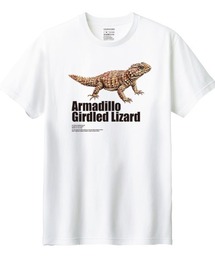 Moftique（モフティック） 半袖Tシャツ アルマジロトカゲ 爬虫類 ペット アニマル プリント Tシャツ 半袖 トップス カットソー メンズ レディース ユニセックス 夏