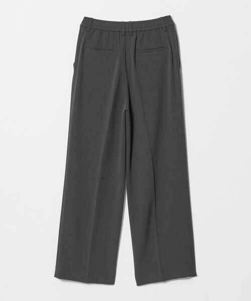 BEAUTY&YOUTH UNITED ARROWS(ビューティーアンドユースユナイテッドアローズ)の「ポリエステルブレンド メランジ バックゴム ストレートパンツ 防シワ ウォッシャブル(スラックス・レディース・ダークグレー/モカ・S/M/L/XS)」の3枚目の写真