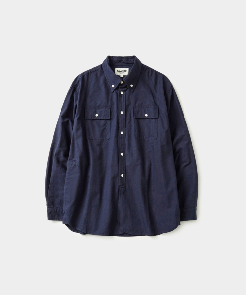 HAVE HAD(ハブヘッド)の「オックスフォードワークシャツ (ネイビー)(シャツ/ブラウス・メンズ・その他・MEDIUM/LARGE/X-LARGE)」の1枚目の写真
