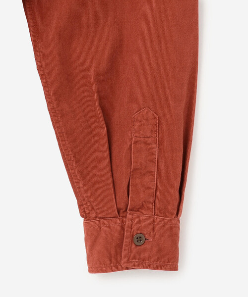 DANTON(ダントン)の「DANTON | コーデュロイ バンドカラー長袖シャツ WOMEN(シャツ/ブラウス・レディース・グレー/オレンジ・34/36)」の6枚目の写真
