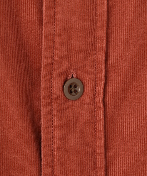 DANTON(ダントン)の「DANTON | コーデュロイ バンドカラー長袖シャツ WOMEN(シャツ/ブラウス・レディース・グレー/オレンジ・34/36)」の8枚目の写真