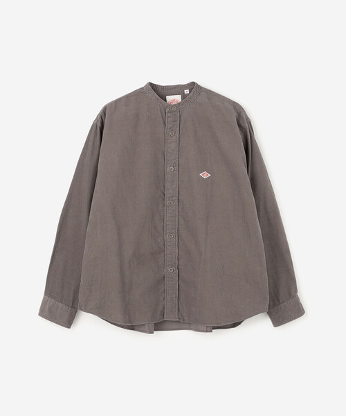 DANTON(ダントン)の「DANTON | コーデュロイ バンドカラー長袖シャツ WOMEN(シャツ/ブラウス・レディース・グレー/オレンジ・34/36)」の16枚目の写真
