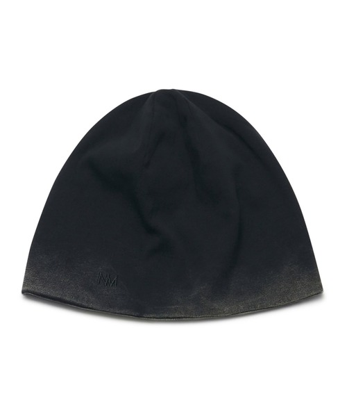 NOMANUAL(NOMANUAL)の「【NOMANUAL】WASHED SLASH BEANIE / 【ノーマニュアル】ウォッシュスラッシュビーニー(ニットキャップ/ビーニー・メンズ・ブラック・ONE SIZE)」の2枚目の写真