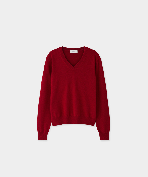 J'RIUM(ジェイリウム)の「カシミヤブレンドエッセンシャルVネックニットレッド(ニット/セーター・メンズ・その他・SMALL/M/L/X-LARGE)」の2枚目の写真
