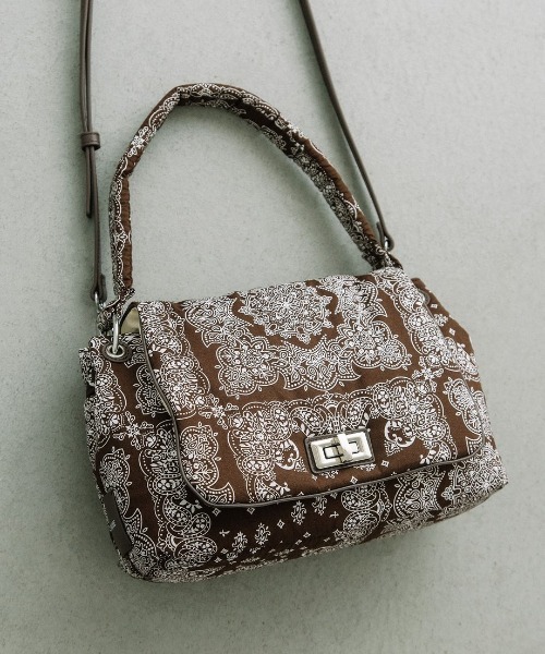 Beau're(ヴュレ)の「【BEAURE/ビュレ】ペイズリー柄 2WAYミニショルダー B-26353(ショルダーバッグ・レディース・ブラウン/ベージュ・FREE)」の6枚目の写真