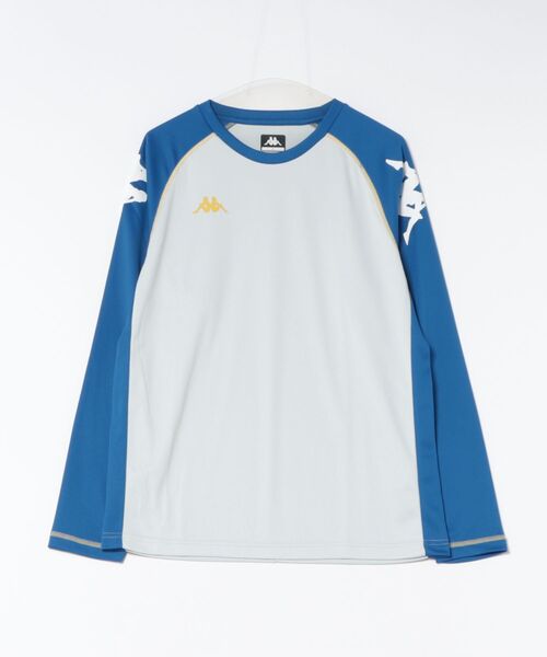 Kappa(カッパ)の「長袖Tシャツ織ステッチ×オミニ(Tシャツ/カットソー・メンズ・ブラック/ブルー・X-LARGE/MEDIUM/LARGE)」の2枚目の写真